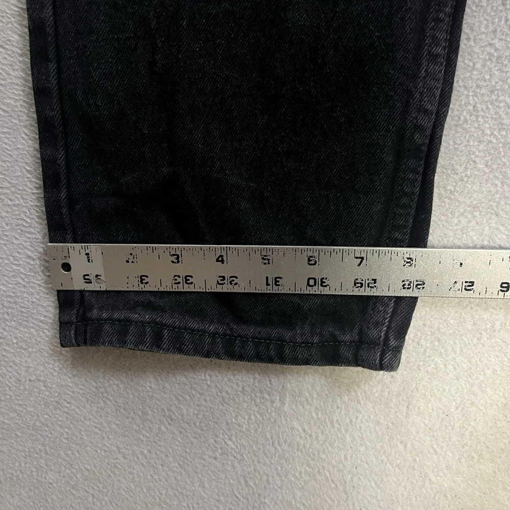Levi's 505 Regular Fit Jeans Men's Size 36x30 Black Straight Leg Denim Pants